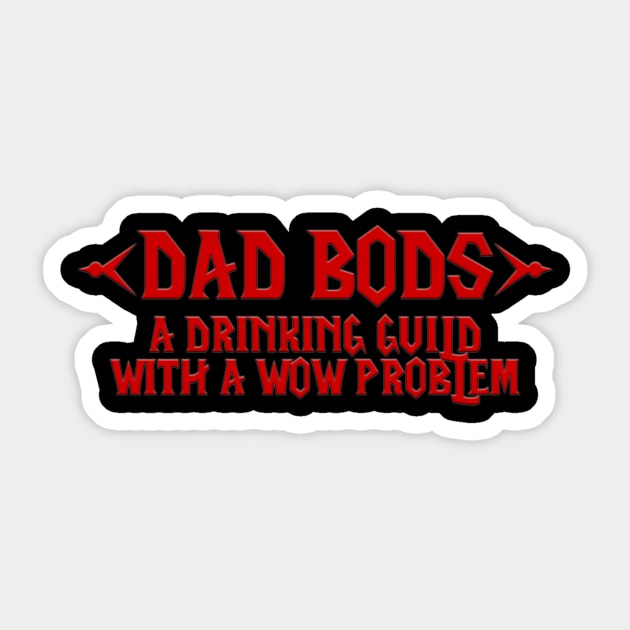 Dad Bods Logo - Horde Type Font Sticker by DadbodsTV